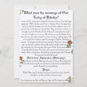 キベホの我々の女性祈りの言葉カード 招待状 (裏面)