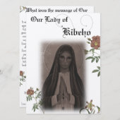 キベホの我々の女性祈りの言葉カード 招待状 (正面/裏面)