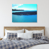 キホロ湾ターレス海岸線風光明媚なハワイのキャンバス キャンバスプリント (インサイチュ (寝室))