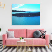 キホロ湾ターレス海岸線風光明媚なハワイのキャンバス キャンバスプリント (インサイチュ (リビング))