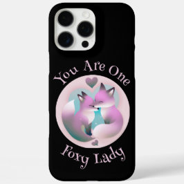 キミは一匹のキツネした女だ | キツネカップルキスをするブラック iPhone 16 PRO MAXケース