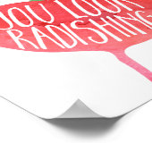 キミは根気強く見える | Veggie Pun Kitchen ポスター (角)