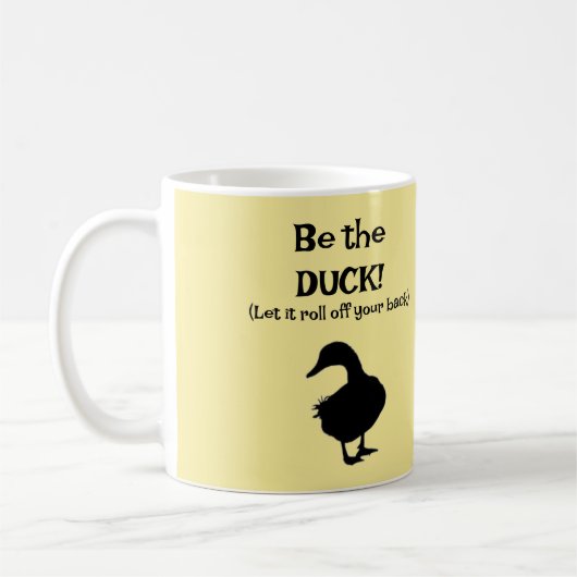キミはDUCKであれ！ コーヒーマグカップ (左)
