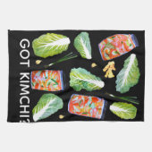 キミ得チ？スパイシーな成分水彩おもしろい キッチンタオル (横)