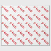 キミ得チ？ ラッピングペーパー (フラット)