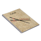 キミ得チ?箸パーソナライズされた手帳 ノートブック (右側)