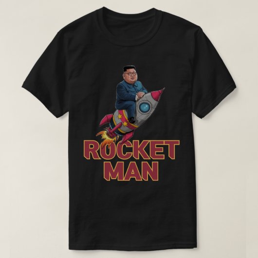 キムジョンウン(金正恩)ロケット弾 Tシャツ (デザイン正面)