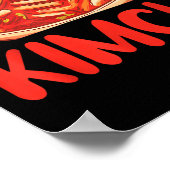 キムチおもしろいことわざ韓国Bbq愛好家 ポスター (角)