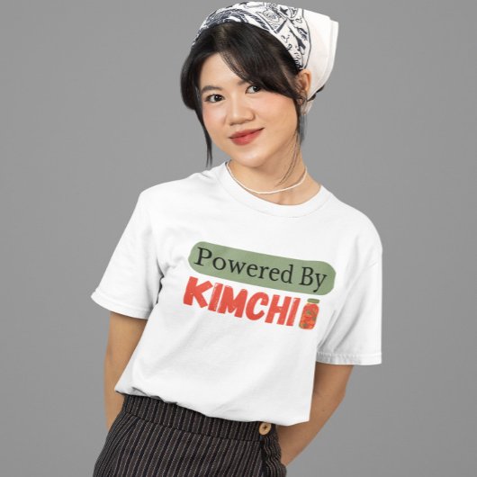 キムチの力を持つ Tシャツ