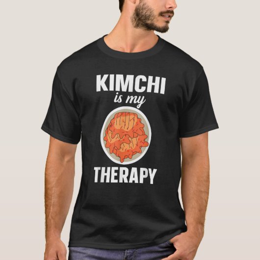 キムチは私のセラピー韓国料理 Tシャツ (正面)