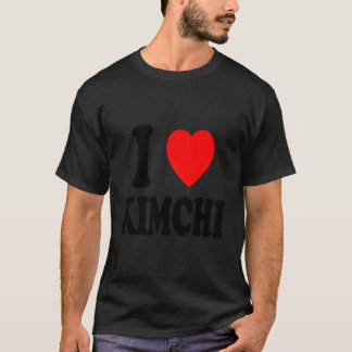 キムチを愛する私 韓国料理 辛い発酵キャベツ Tシャツ