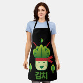 キムチアジア料理エプロン エプロン (着用した状態)