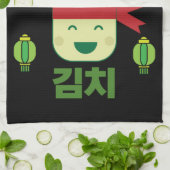 キムチアジア料理 キッチンタオル (折り畳み)