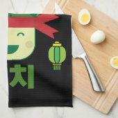 キムチアジア料理 キッチンタオル (四つ折り)