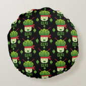 キムチアジア料理 ラウンドクッション (裏面)