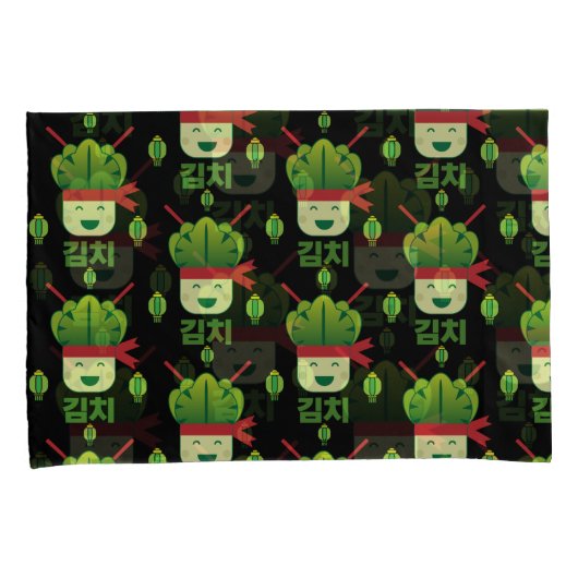 キムチアジア料理 枕カバー (正面右)