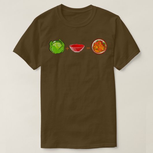 キムチキャベツレッドソース Tシャツ (デザイン正面)
