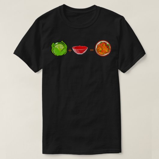 キムチキャベツレッドソース Tシャツ (デザイン正面)