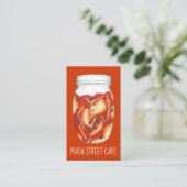 キムチバンチャンキャベツ韓国料理レストランシェフ 名刺 (スタンド正面)