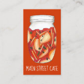 キムチバンチャンキャベツ韓国料理レストランシェフ 名刺 (正面)