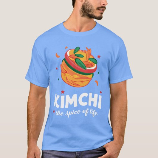 キムチヘスパイスオブライフ 韓国料理愛好家 Tシャツ (正面)