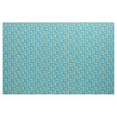 キムチ具材水彩模様ブルー ファブリック (ヤード)