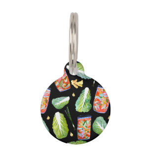 キムチ材辛い発酵水彩 ペット　ネームタグ