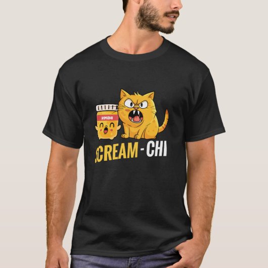 キムチ 韓国料理 食事 スクリームチキ Tシャツ (正面)
