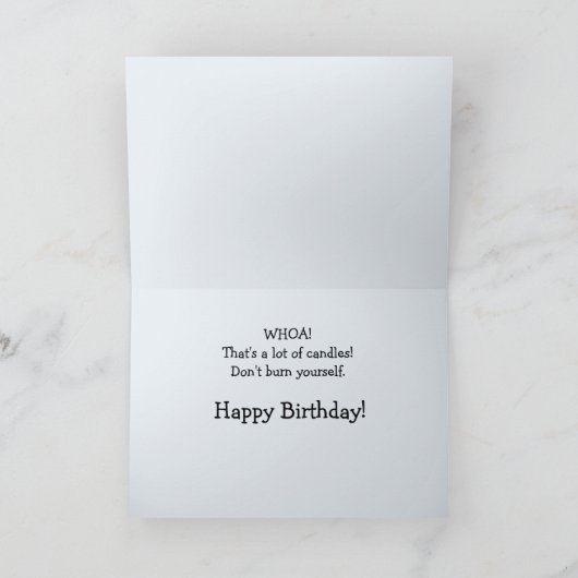 キムバー猫は自分で燃えない誕生日 カード (内部)