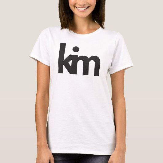 キムパーソナライズされたシャツ Tシャツ (正面)