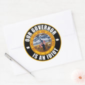 キム・レイノルズは馬鹿だ ラウンドシール (封筒)