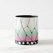 キメツヤイバしのぶ古丁デザイン ツートーンマグカップ (中央)