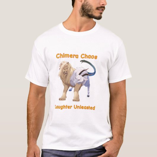 キメラのカオス:面白いエイプリルフールのいたずらアイデア Tシャツ (正面)
