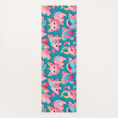 キメラパステルカラフルパタパーソナライズされたーン ヨガマット (裏面)