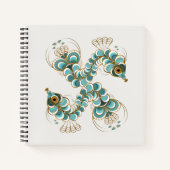 キメラ – ピーコックシーホーススクエアノート ノートブック (正面)