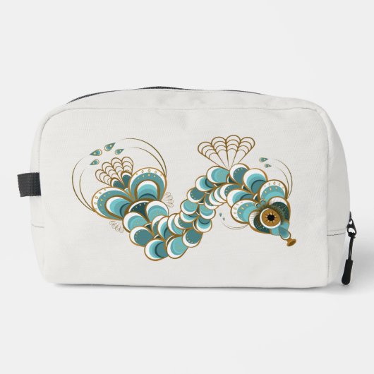 キメラ – ピーコックシーホーストイレタリーバッグ ドップキット (正面)