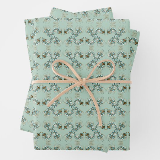 キメラ – ピーコックシーホースラッピング紙 ラッピングペーパーシート (インサイチュ)