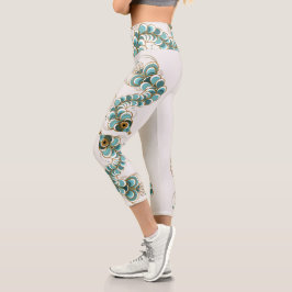 キメラ – ピーコックシーホース高い腰のカプリス カプリレギンス