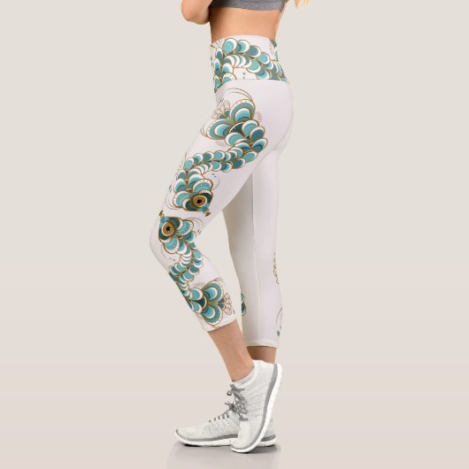 キメラ – ピーコックシーホース高い腰のカプリス カプリレギンス (左)