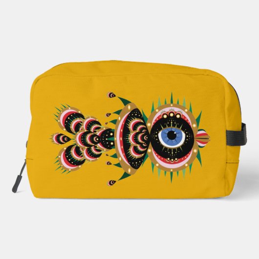 キメラ – フィッシュバードトイレタリーバッグ ドップキット (裏面)