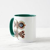 キメラ – フィッシュバードマググリーン マグカップ (正面左)