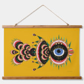 キメラ – 魚の鳥の木がタペストリーの上に 吊り下げ型タペストリー (正面)