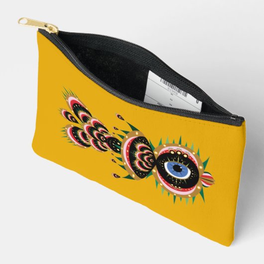 キメラ – 魚鳥小袋 アクセサリーポーチ (見開き)