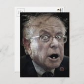 キモニーバーニーサンダース顔はがき ポストカード (正面/裏面)