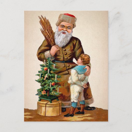 キモビクトリアンサンタはがき ポストカード (正面)