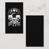 キモースカル三日月ゴシックムーンフェーズスネーク 名刺 (正面/裏面)