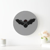 キモーハロウィンヴァンパイアこうもりウォールクロック ラージ壁時計 (ホーム)