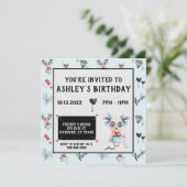 キモーブードゥードールウィッチー誕生日招待状 招待状 (スタンド正面)