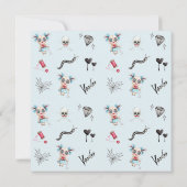 キモーブードゥードールウィッチー誕生日招待状 招待状 (裏面)