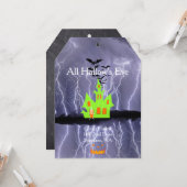 キモーホロウハロウィン幽霊のよく出るハウス カード (正面/裏面インサイチュ)